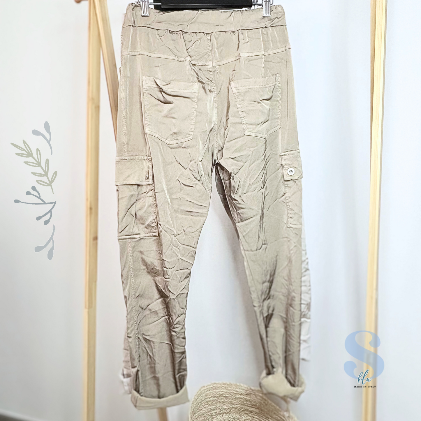 Satin Cargo Jogger – Moka & Toasted Shades